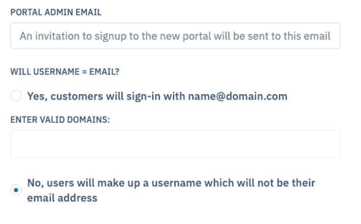 Admin email screenshot